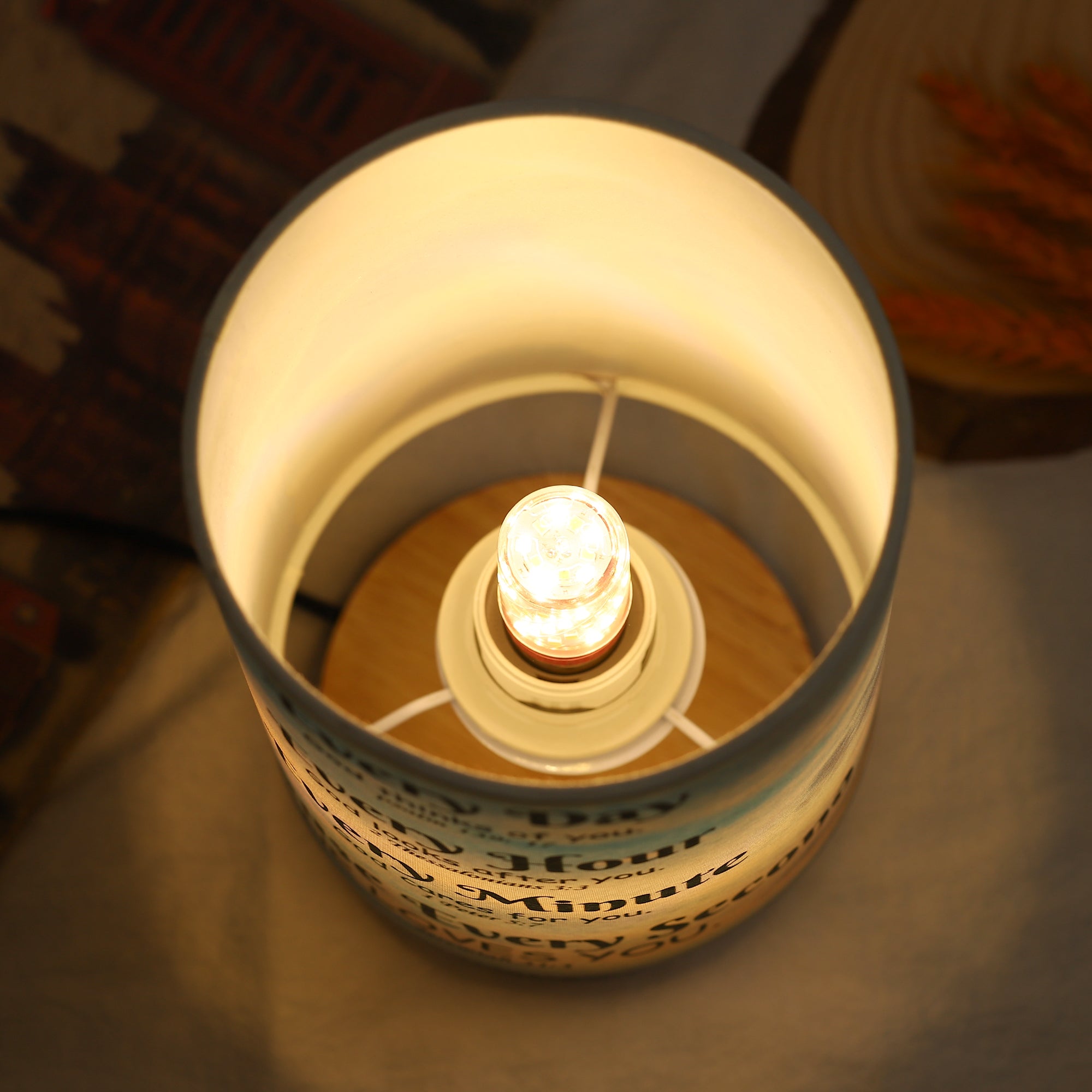 Bible Verse Table Lamp with Inspirational Thoughts-A Loves Gift