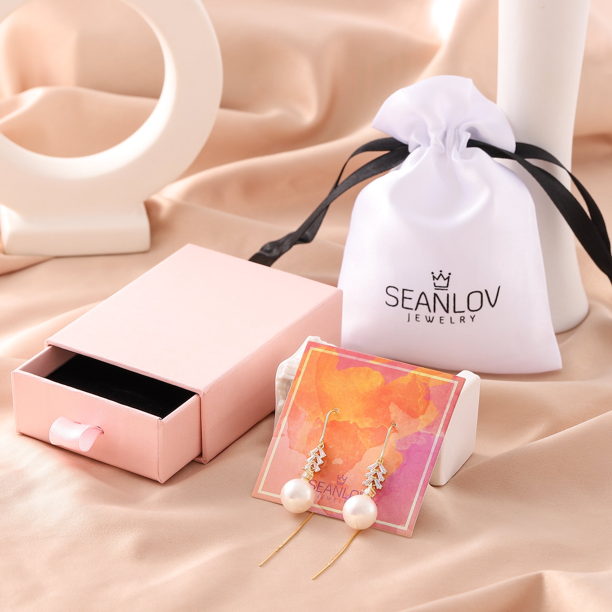   Imitation Pearl Dangle Earrings for Women-A Loves Gift