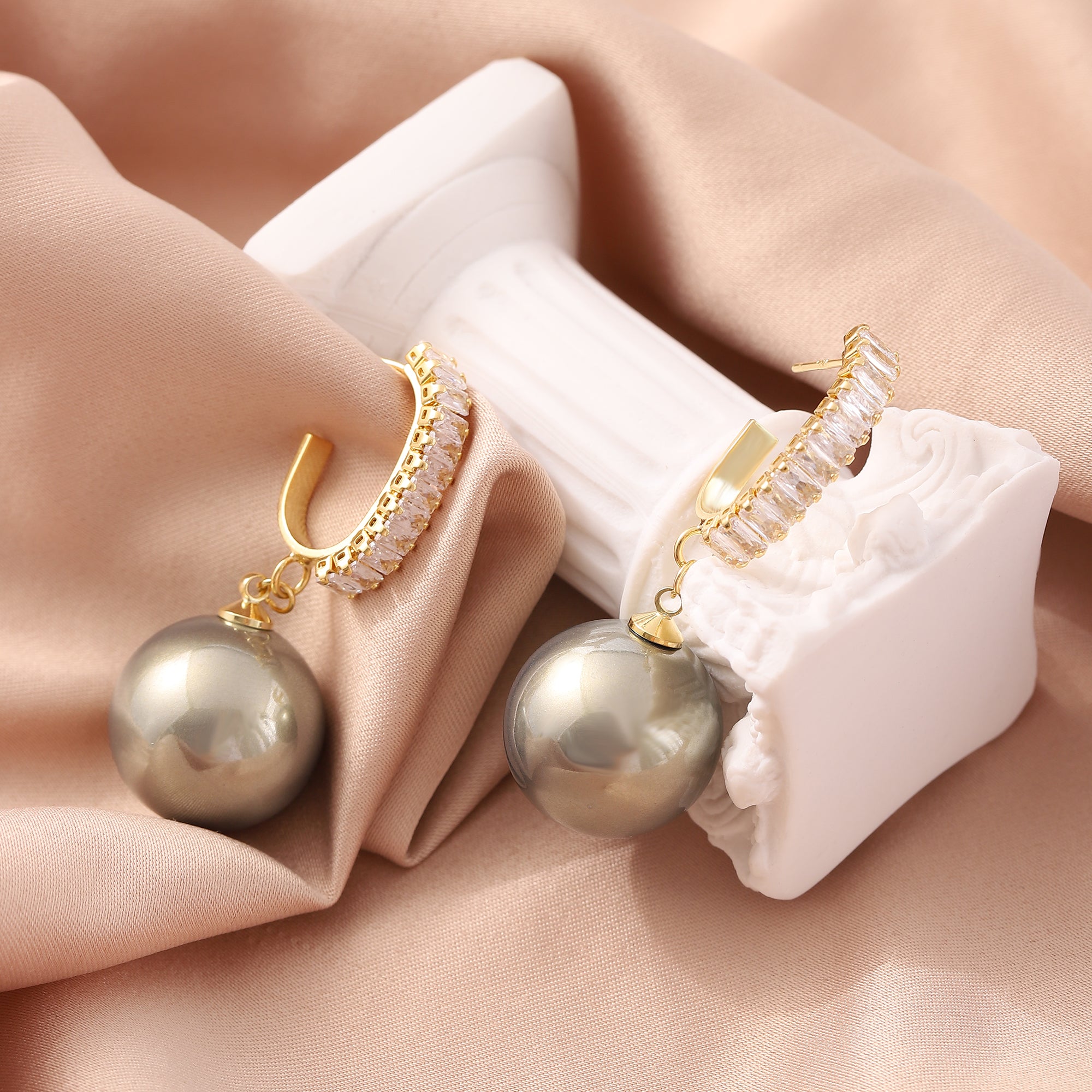   Pearl Hoop Earrings for Women-A Loves Gift