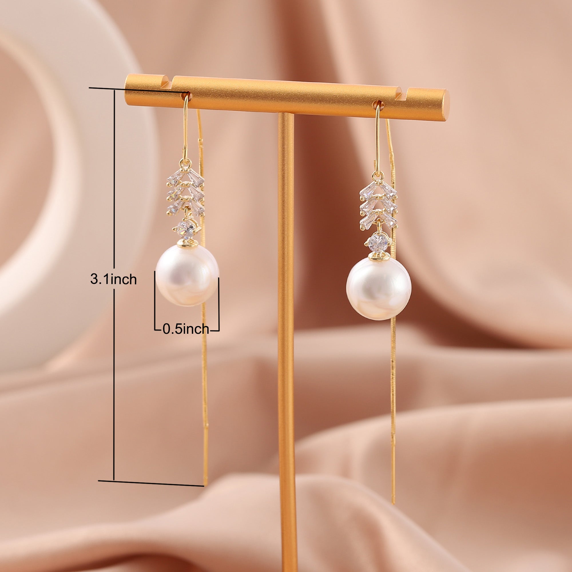   Imitation Pearl Dangle Earrings for Women-A Loves Gift