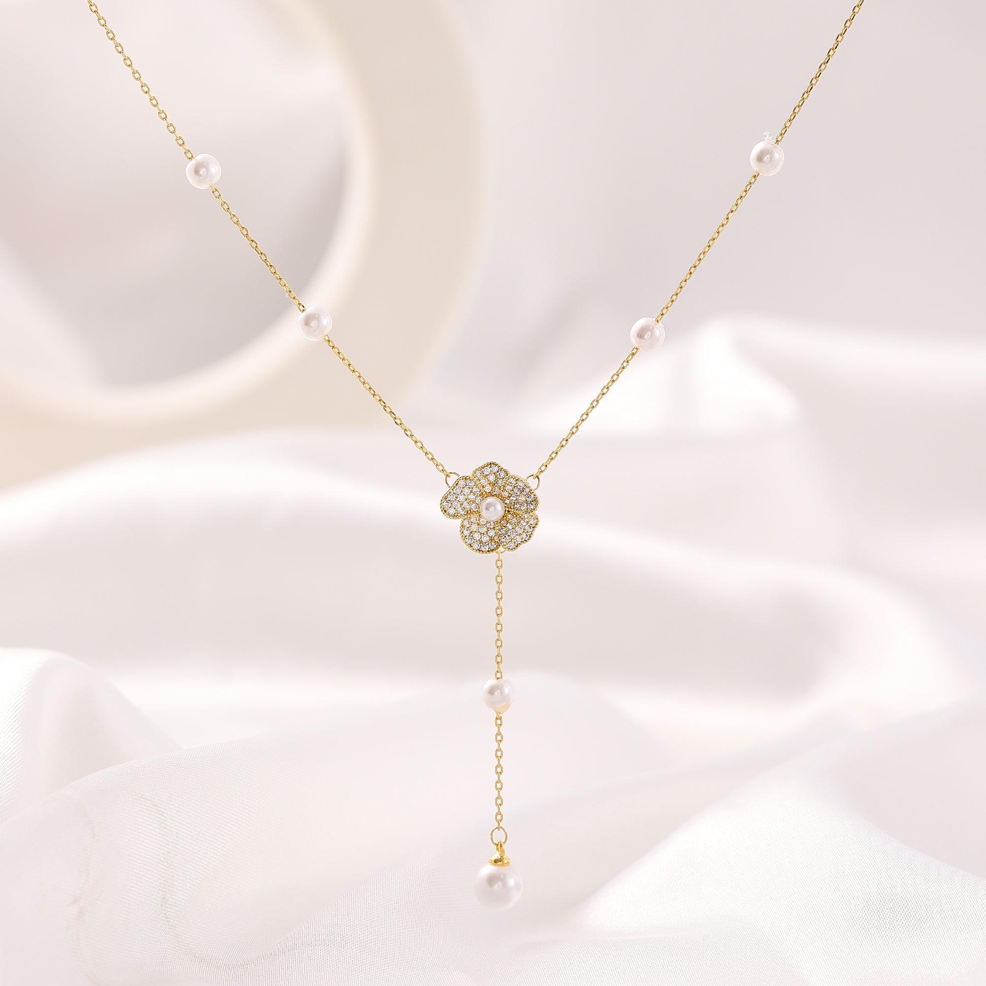   Round Imitation Pearl Necklace for Women-A Loves Gift