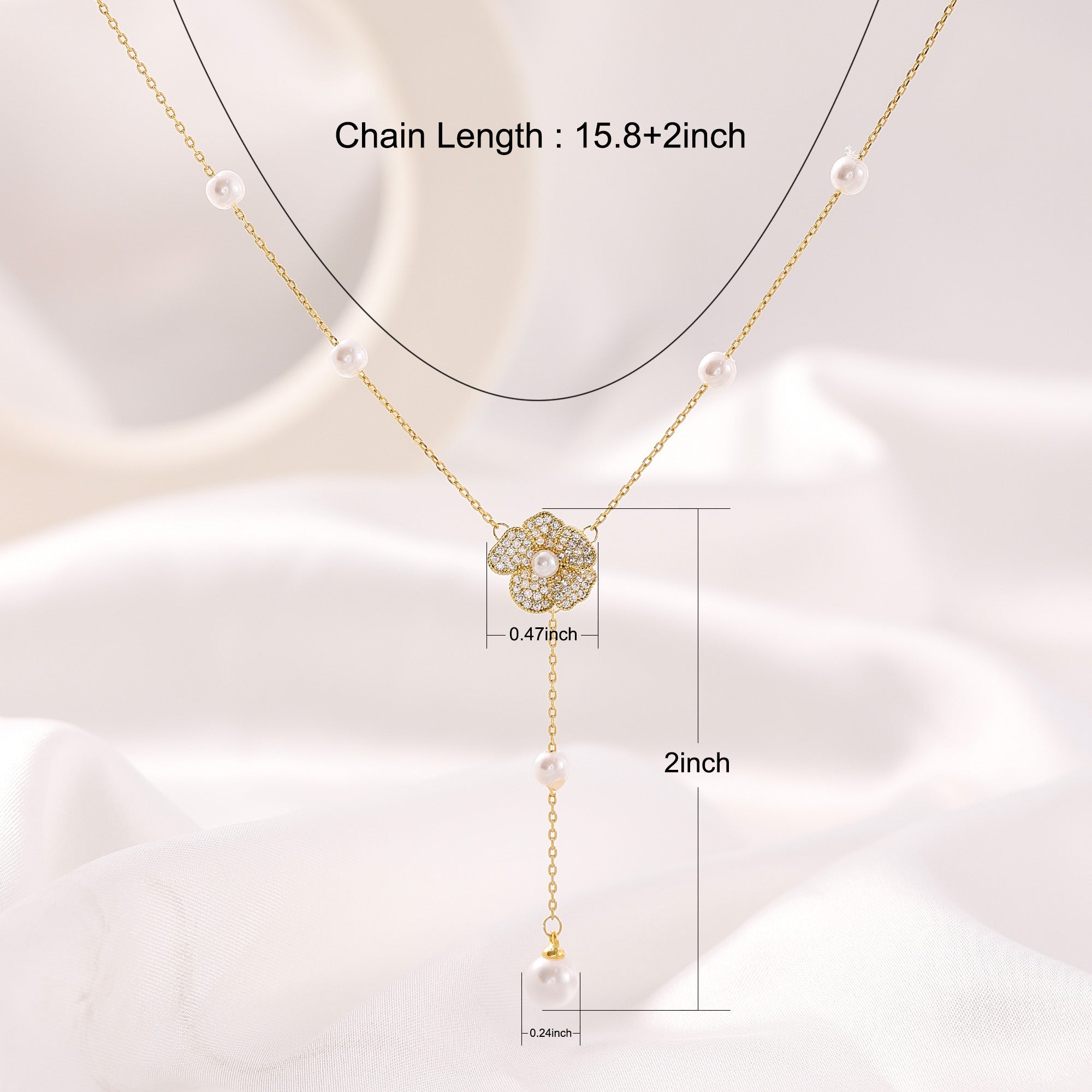   Round Imitation Pearl Necklace for Women-A Loves Gift