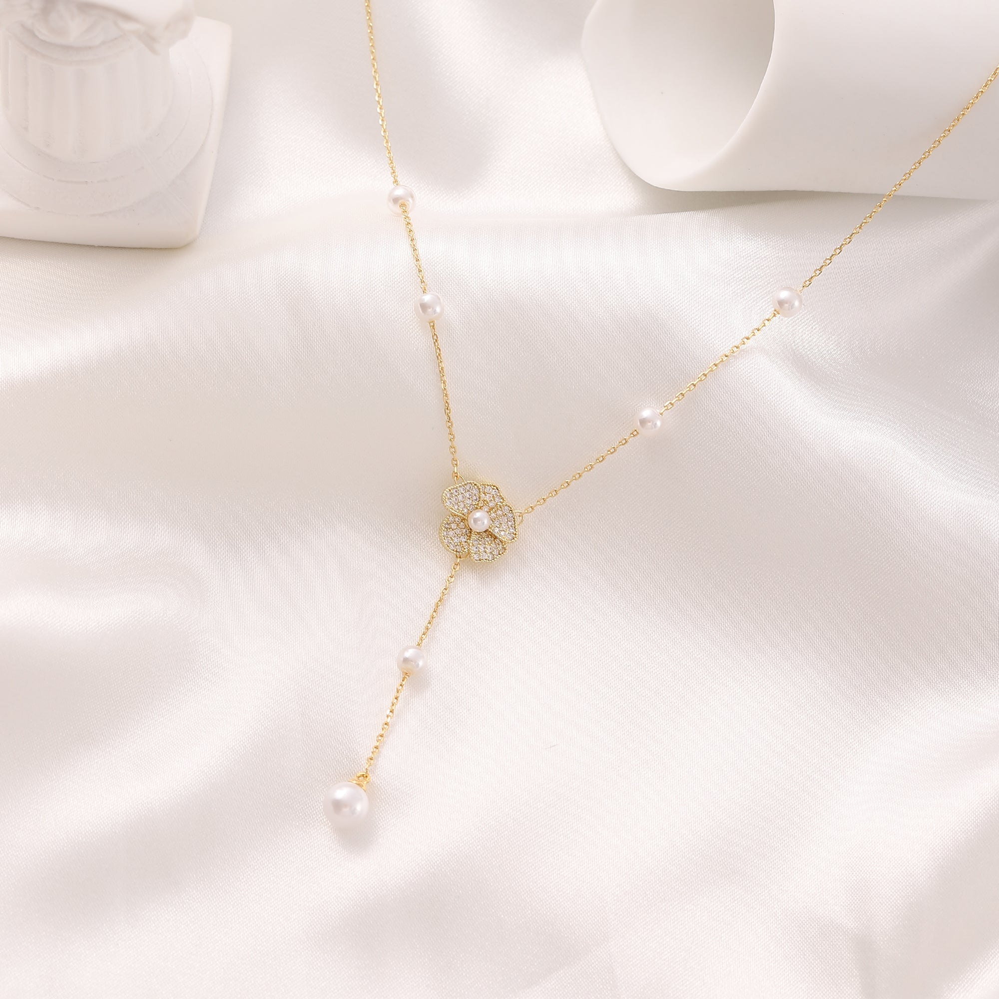   Round Imitation Pearl Necklace for Women-A Loves Gift