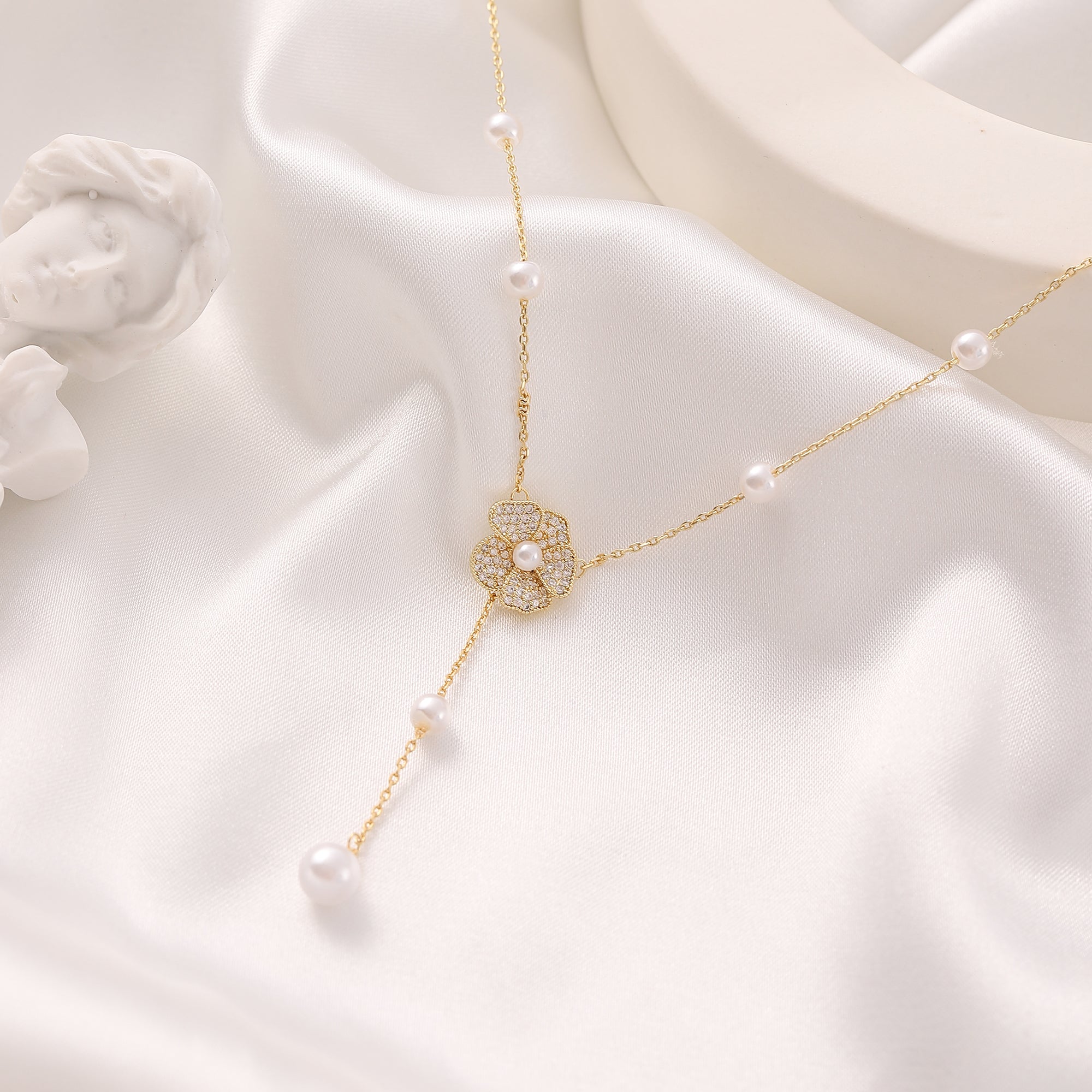   Round Imitation Pearl Necklace for Women-A Loves Gift