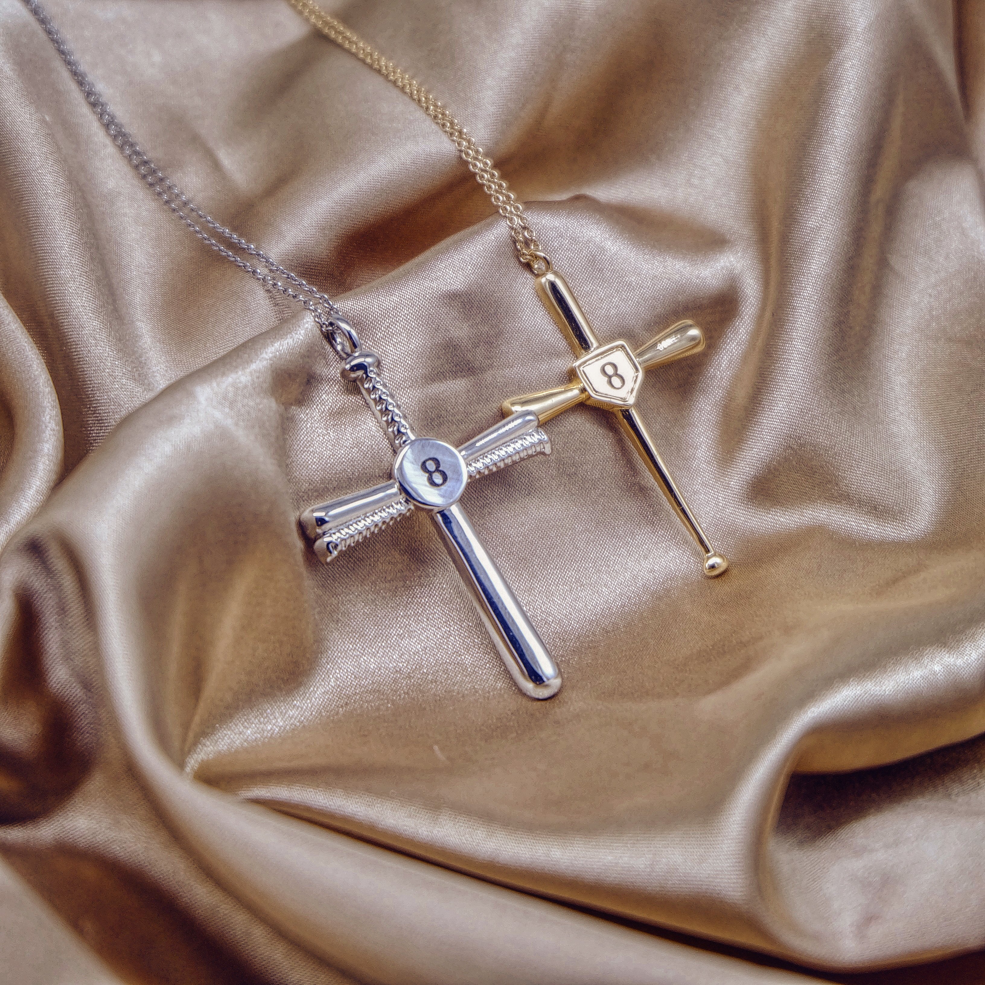 Personalized Engraved Baseball Cross Necklace-A Loves Gift