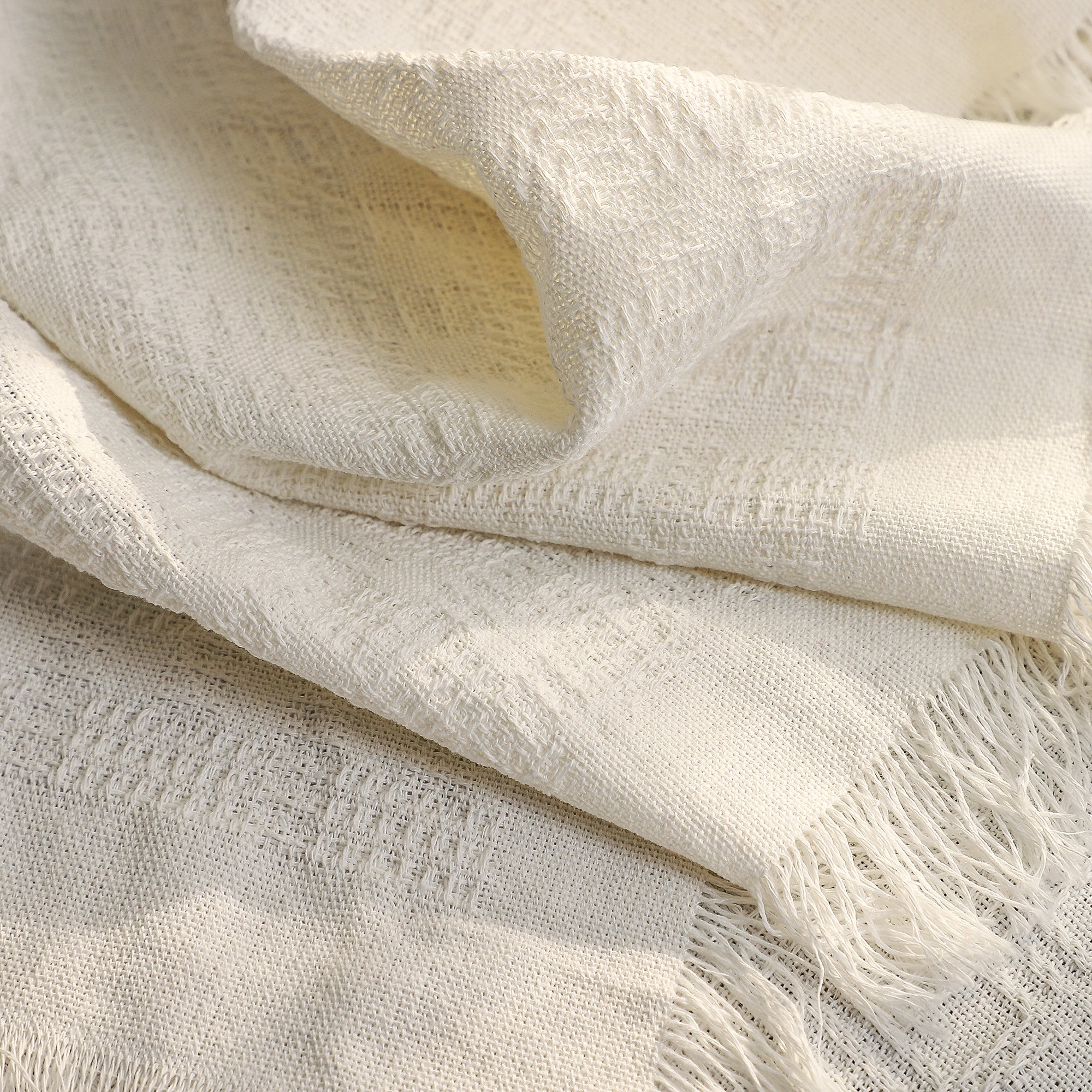 Solid Color Tablecloth Small Round Table Light Luxury High-Grade Fringe Solid Color Tablecloth-A Loves Gift