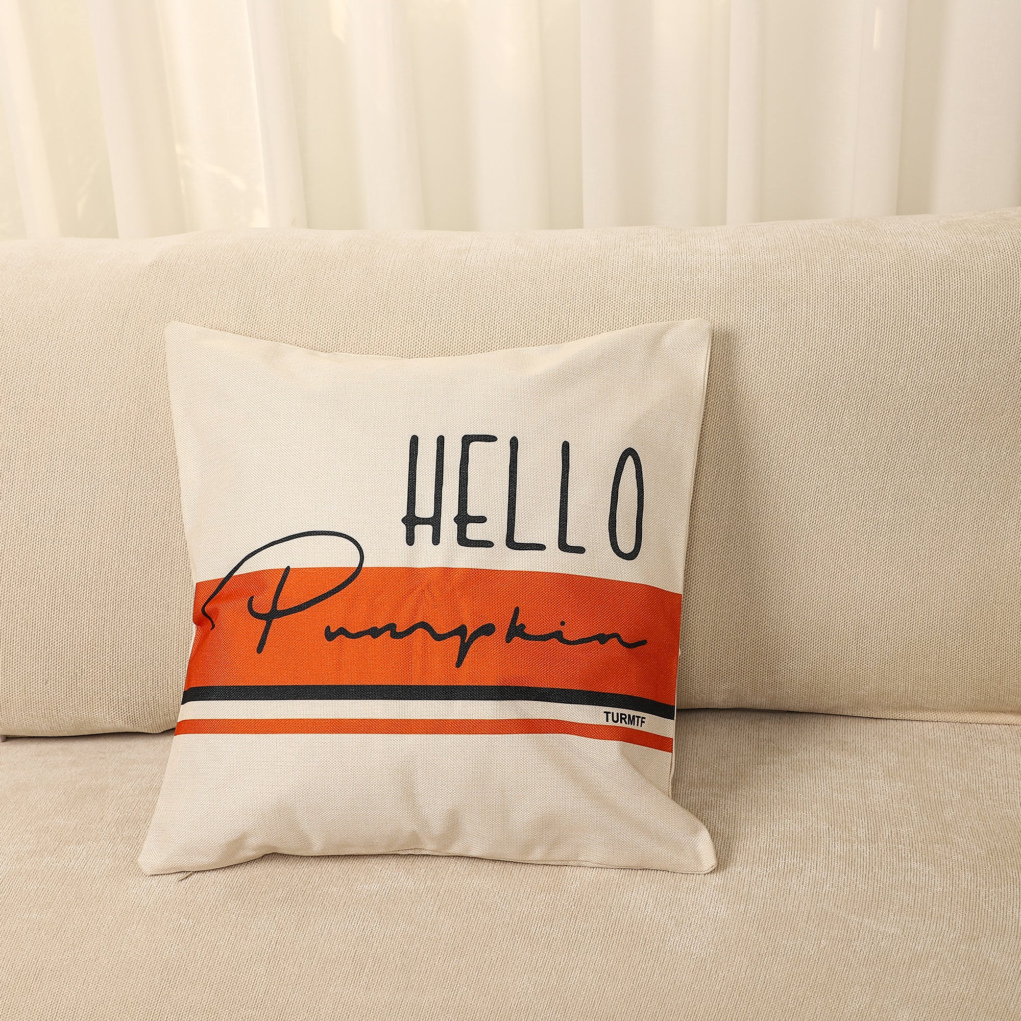 Printed Cushion Pillow Cover, Linen Letter Square Home Sofa Cushion Cover Bedroom Headboard Pillow Cover-A Loves Gift