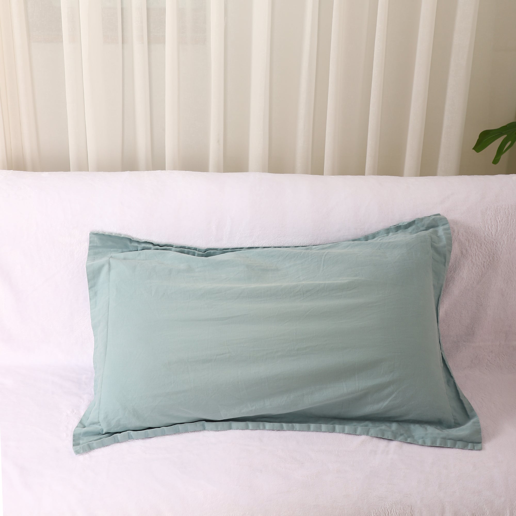 Pillowcase, cotton pillowcase, light blue pillowcase-A Loves Gift