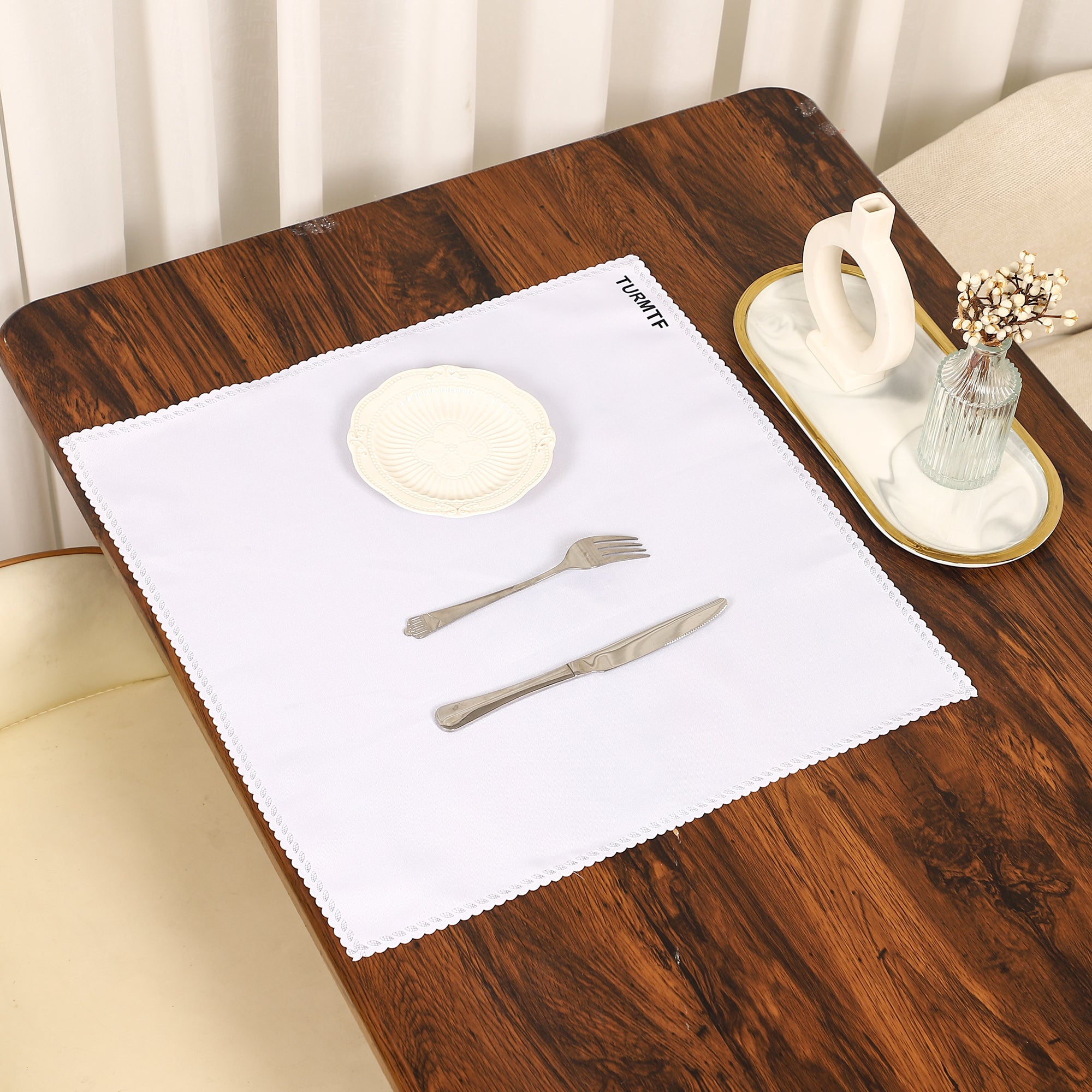 Cloth Napkin Mouth Cloth Solid Color Restaurant Cafe Placemat Cloth Folding Flower Saliva Cloth Cup Wipe Cloth-A Loves Gift