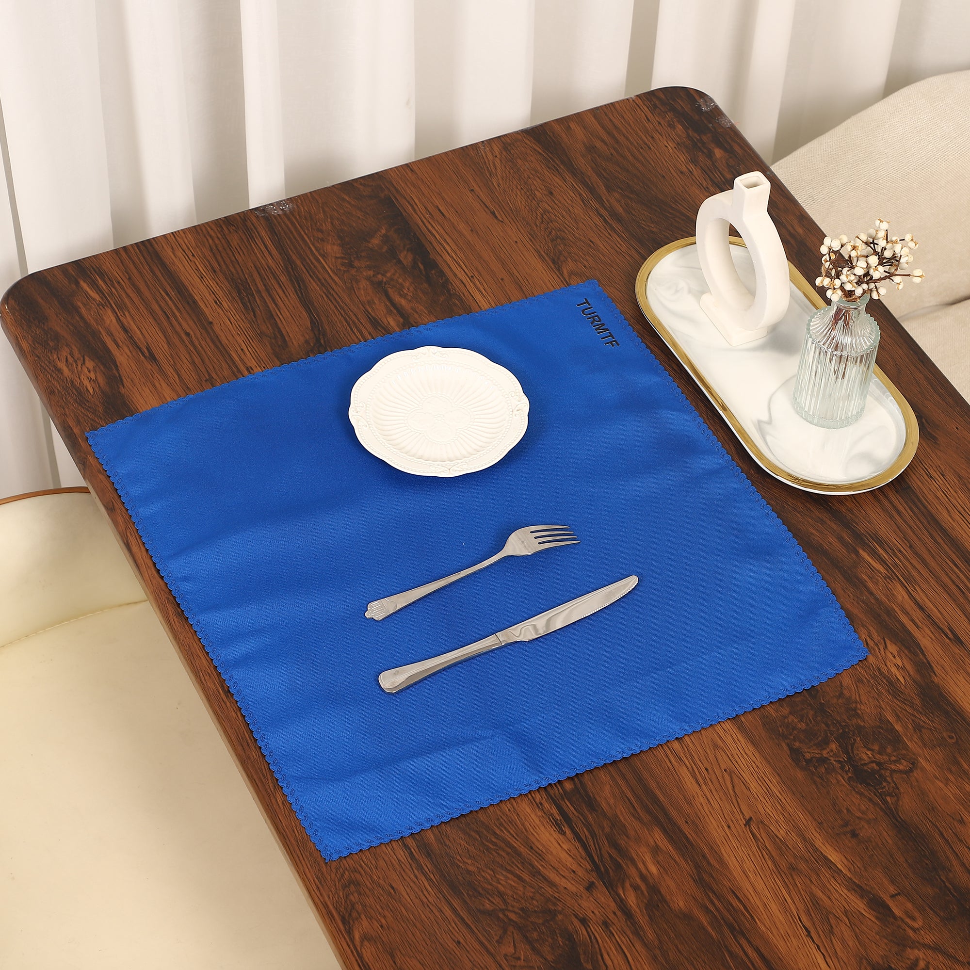 Cloth Napkin Mouth Cloth Solid Color Restaurant Cafe Placemat Cloth Folding Flower Saliva Cloth Cup Wipe Cloth-A Loves Gift