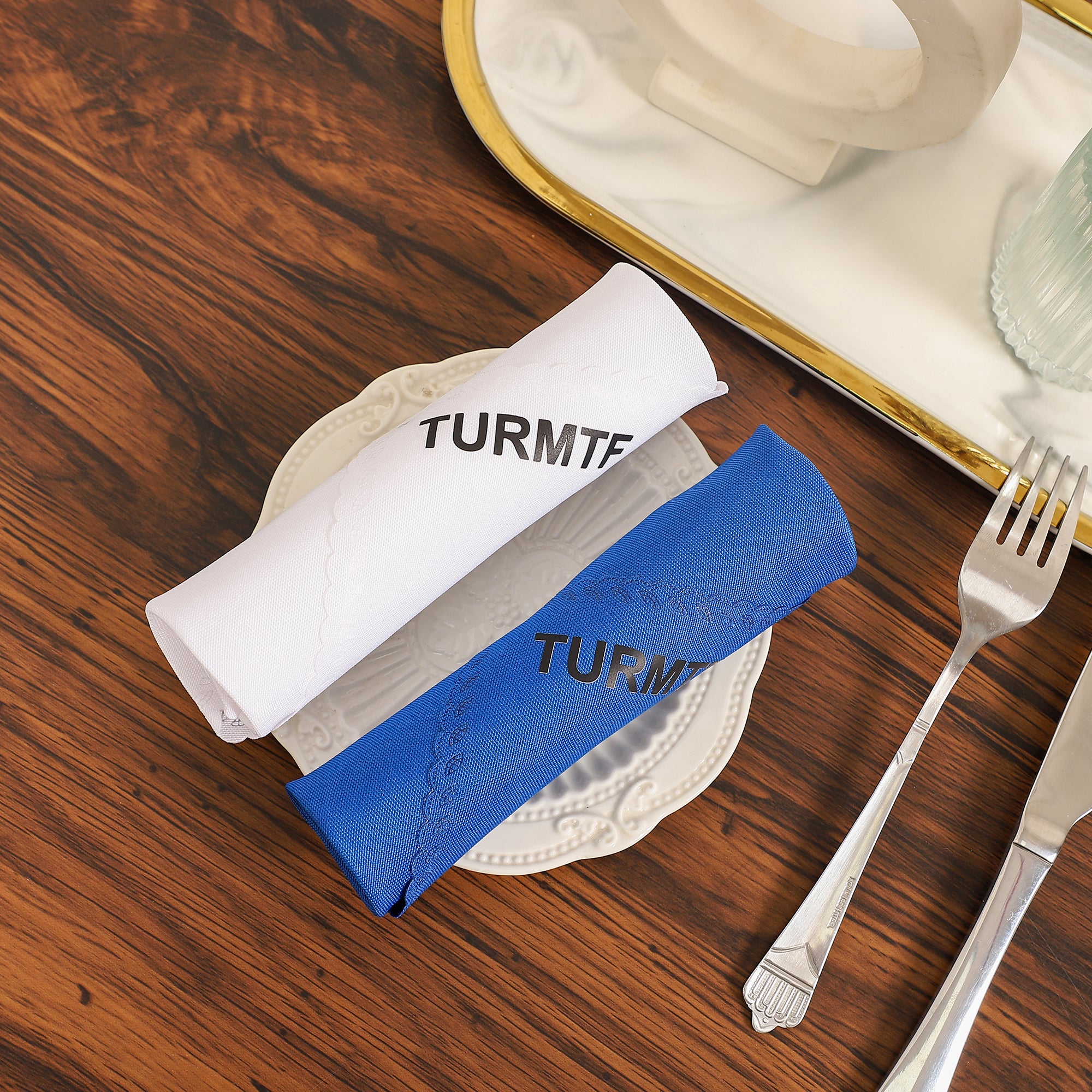 Cloth Napkin Mouth Cloth Solid Color Restaurant Cafe Placemat Cloth Folding Flower Saliva Cloth Cup Wipe Cloth-A Loves Gift