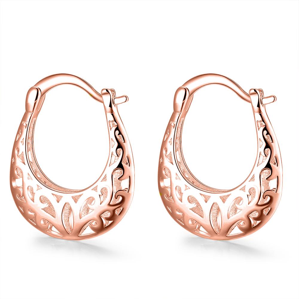 Filigree Leverback French Lock Earringin Rosegoldtone, Earring, Riakoob Jewelry, Riakoob Jewelry  jewelryjewelry deals, swarovski crystal jewelry, groupon jewelry,, jewelry for mom,