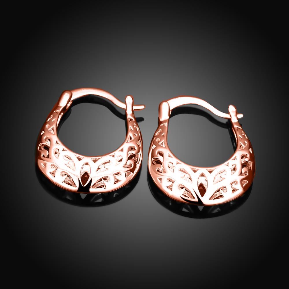 Filigree Leverback French Lock Earringin Rosegoldtone, Earring, Riakoob Jewelry, Riakoob Jewelry  jewelryjewelry deals, swarovski crystal jewelry, groupon jewelry,, jewelry for mom,