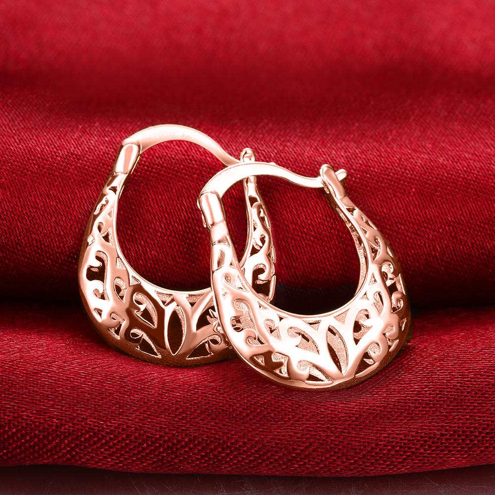 Filigree Leverback French Lock Earringin Rosegoldtone, Earring, Riakoob Jewelry, Riakoob Jewelry  jewelryjewelry deals, swarovski crystal jewelry, groupon jewelry,, jewelry for mom,