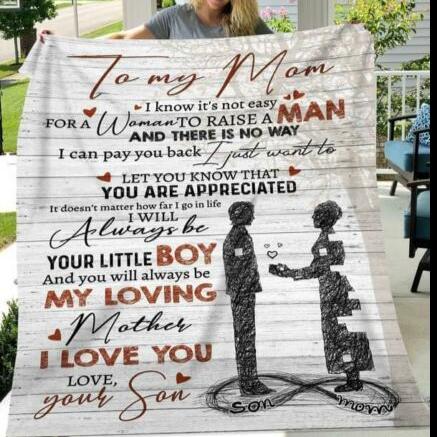 Ttbp - to my mom blanket for mom from son - blanket - gift for mother gift for mom-A Loves Gift