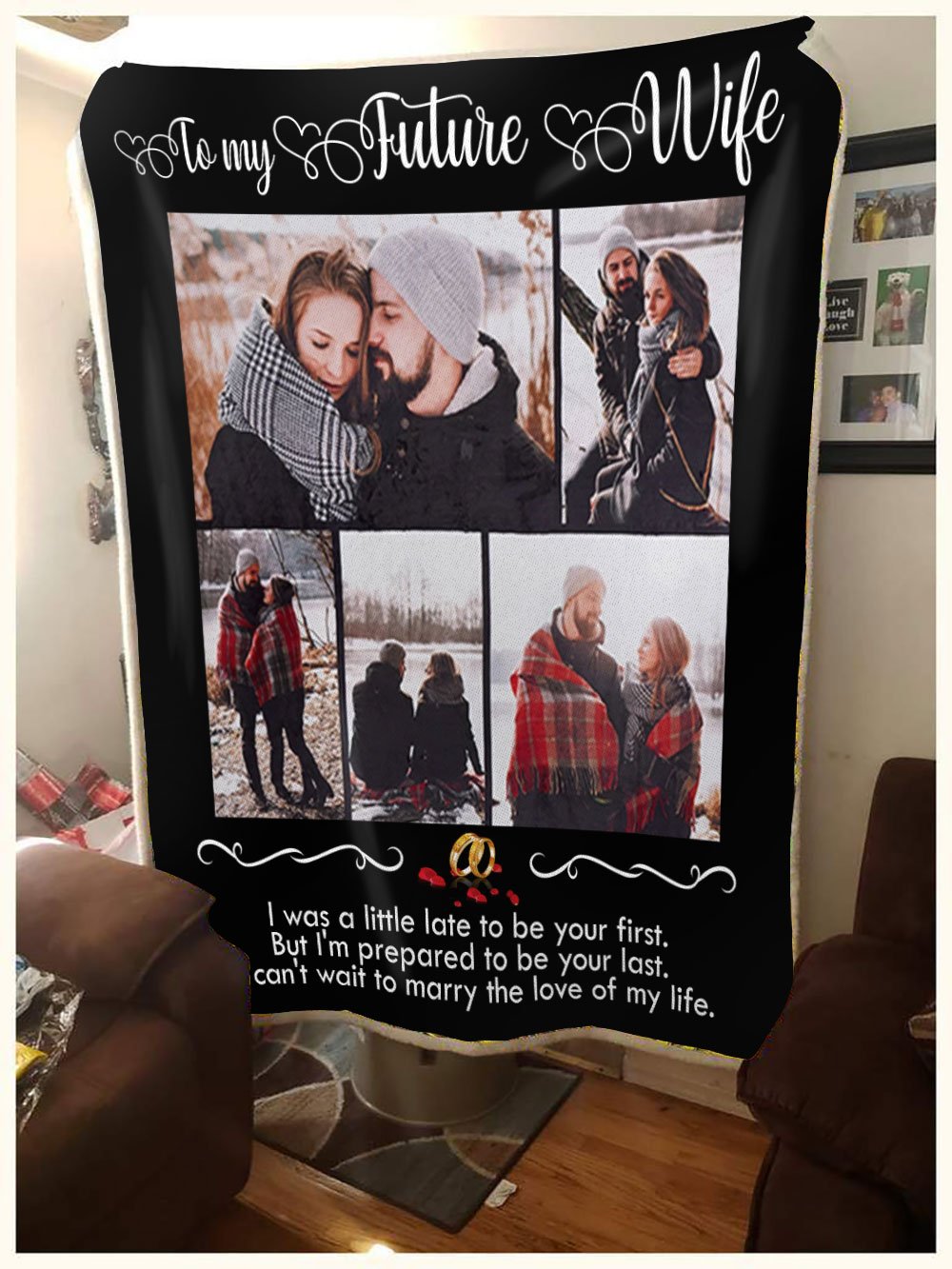 Personalized I Can't Wait To Marry The Love Of My Life Blanket Gift For Her-A Loves Gift