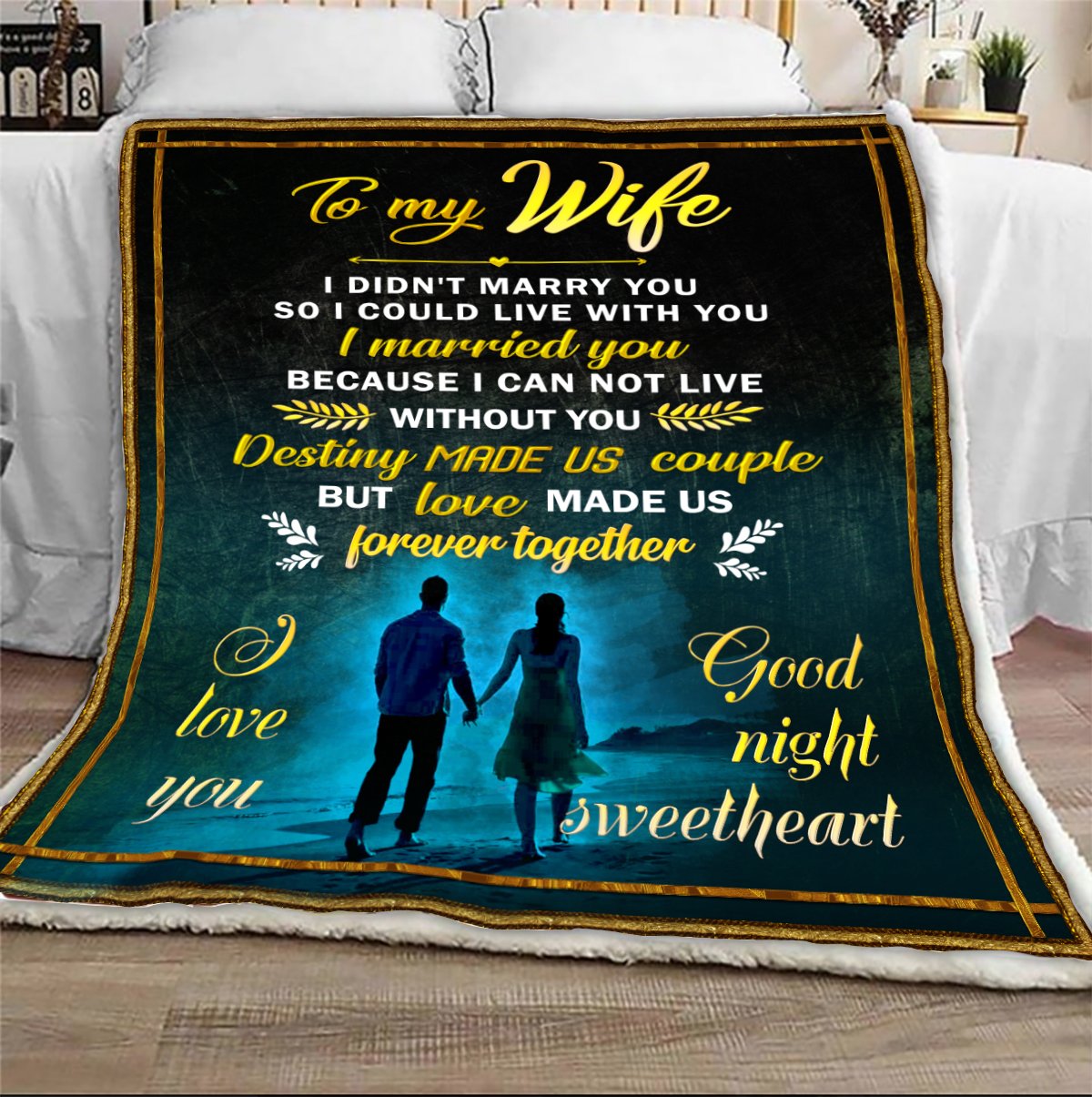 To My Wife Love Made Us Forever Together Blanket Gift For Wife-A Loves Gift