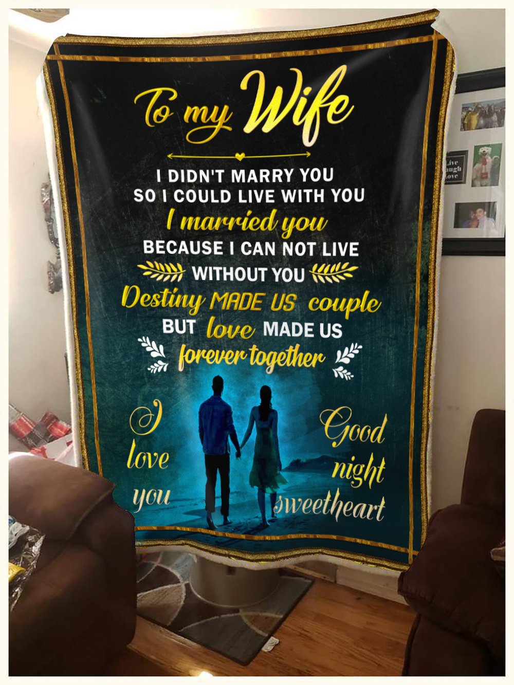 To My Wife Love Made Us Forever Together Blanket Gift For Wife-A Loves Gift