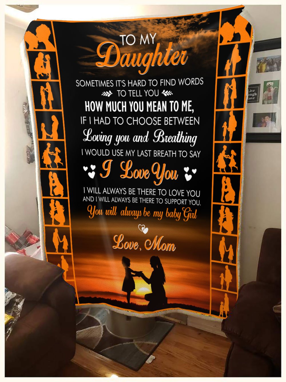 From Mom How Much You Mean To Me Blanket Gift For Daughter-A Loves Gift