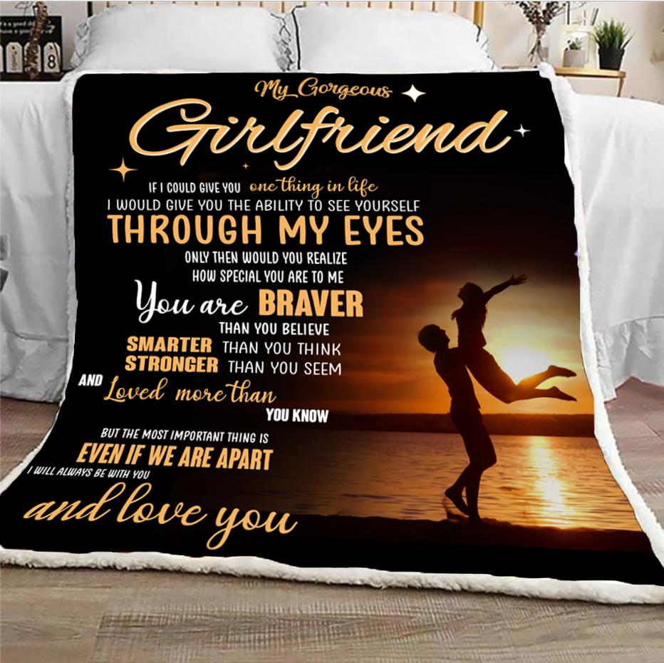 I Will Always Be With You And Love You Blanket Gift For Girlfriend-A Loves Gift