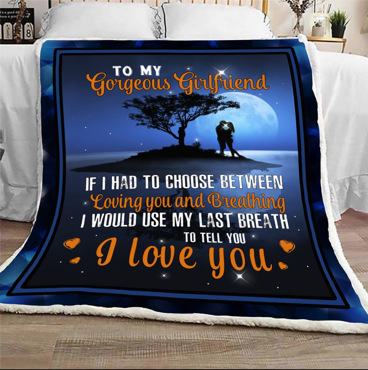 I Would Use My Last Breath To Tell You I Love You Blanket Gift For Girlfriend-A Loves Gift