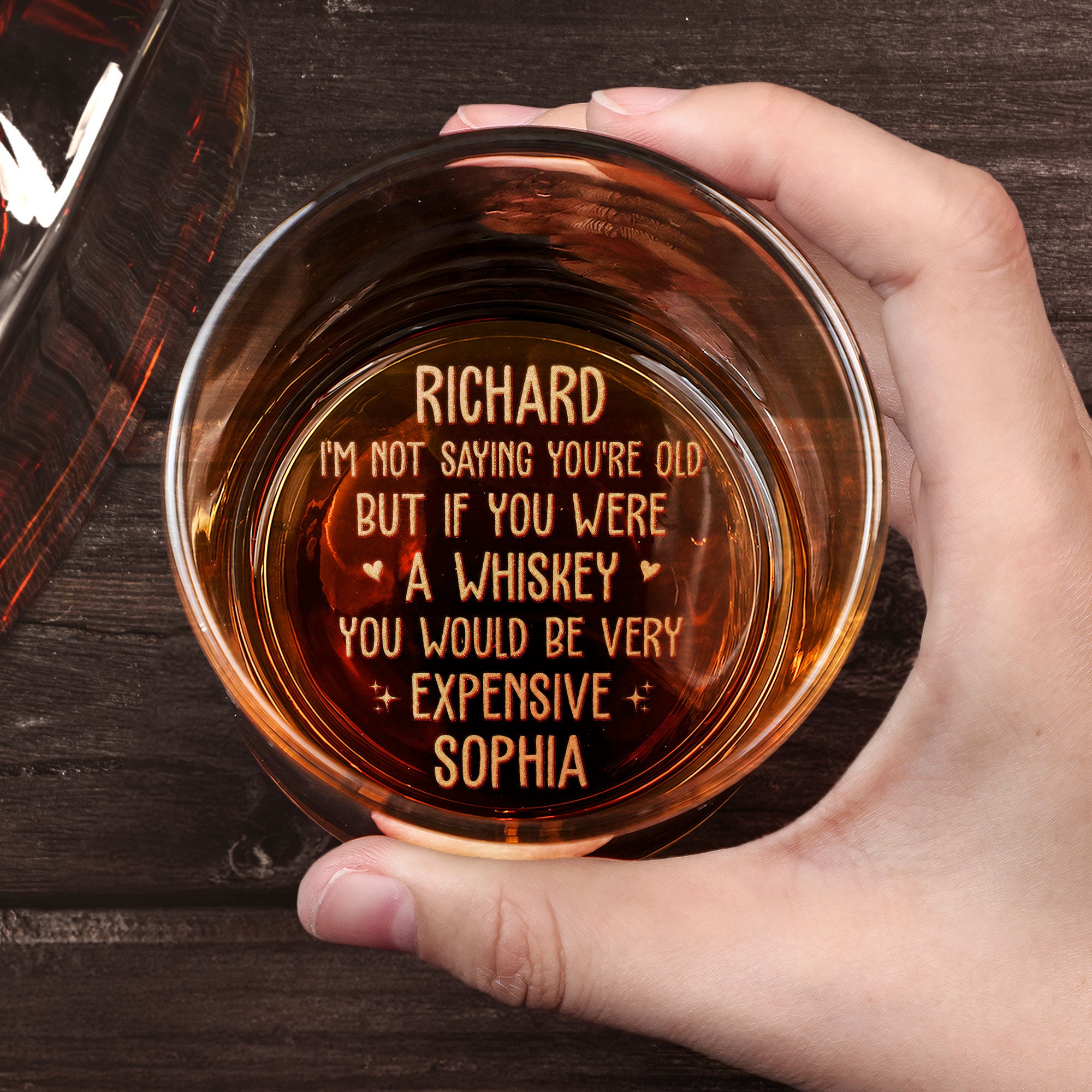 If You Were Whiskey You Would Be Very Expensive - Personalized Engraved Whiskey Glass