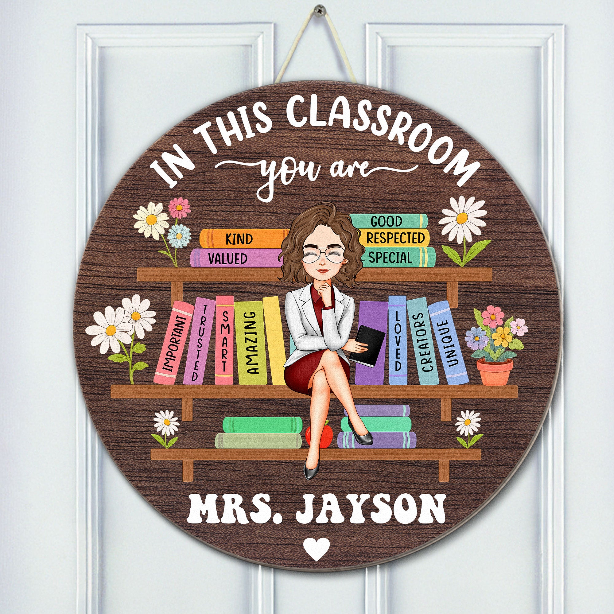 In This Classroom You Are Custom Back To School Decor - Personalized Wood Sign
