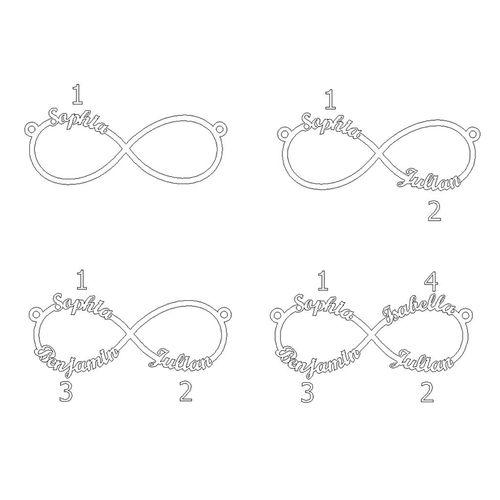Infinity Name Necklace for Women-A Loves Gift