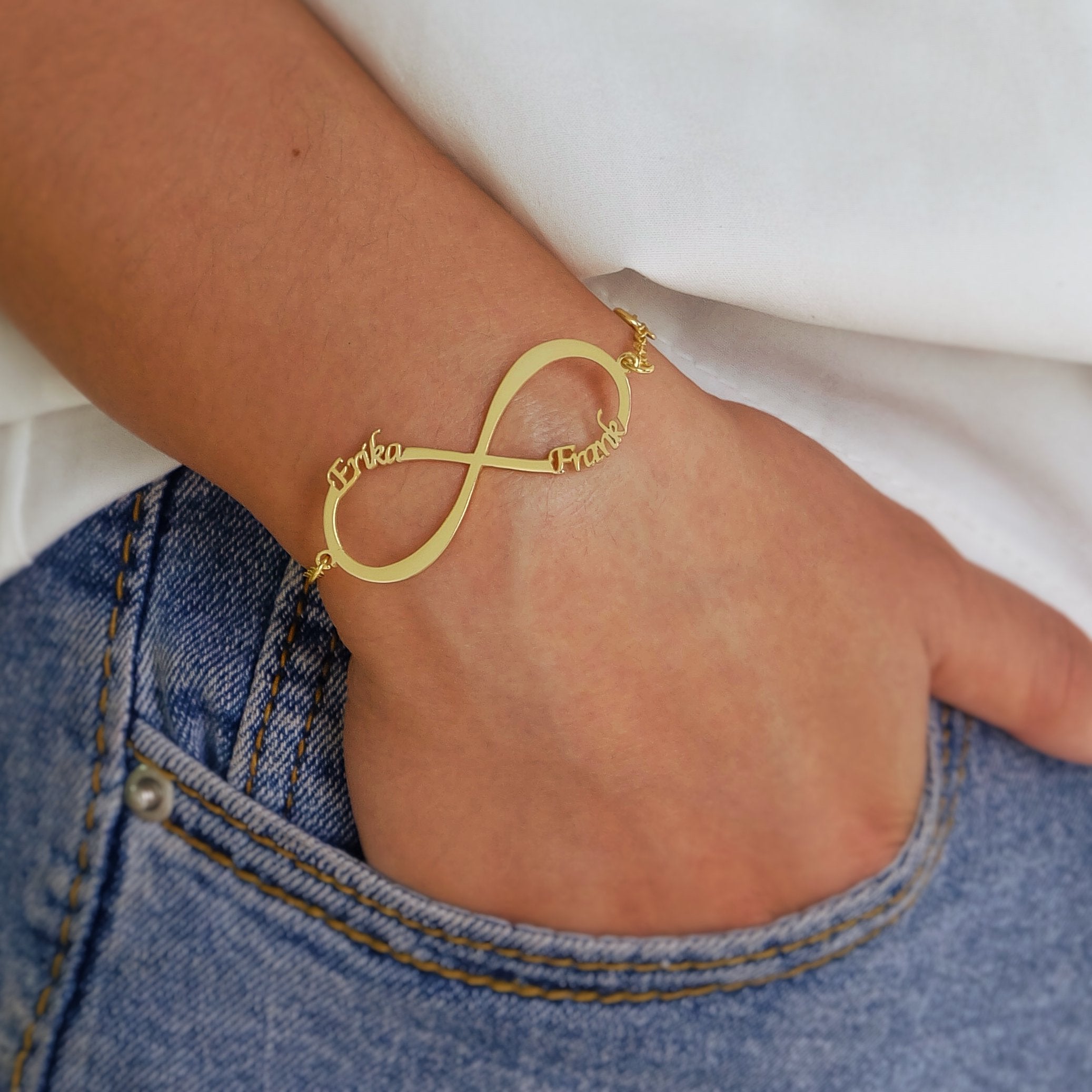 Infinity Bracelet with Names-A Loves Gift