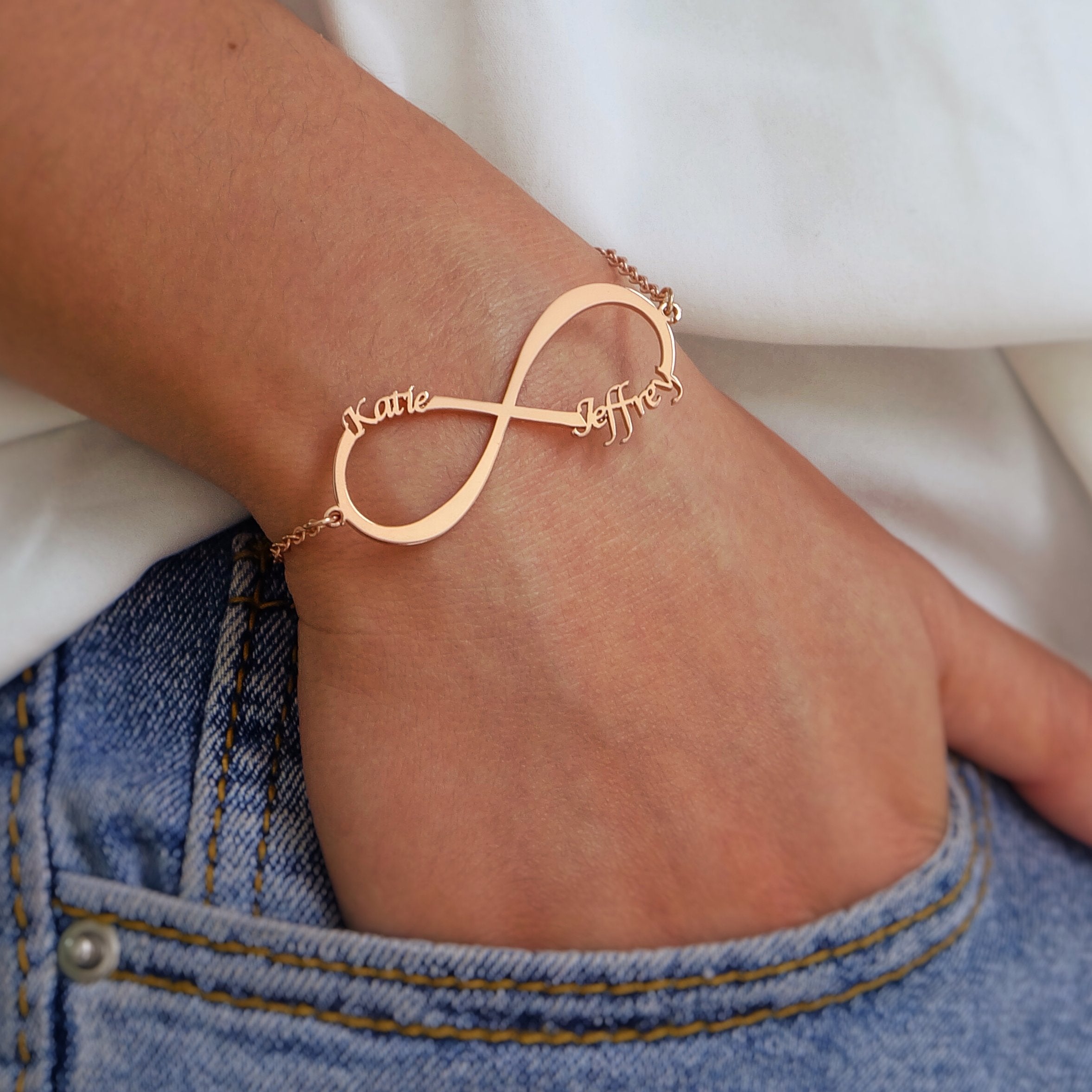 Infinity Bracelet with Names-A Loves Gift