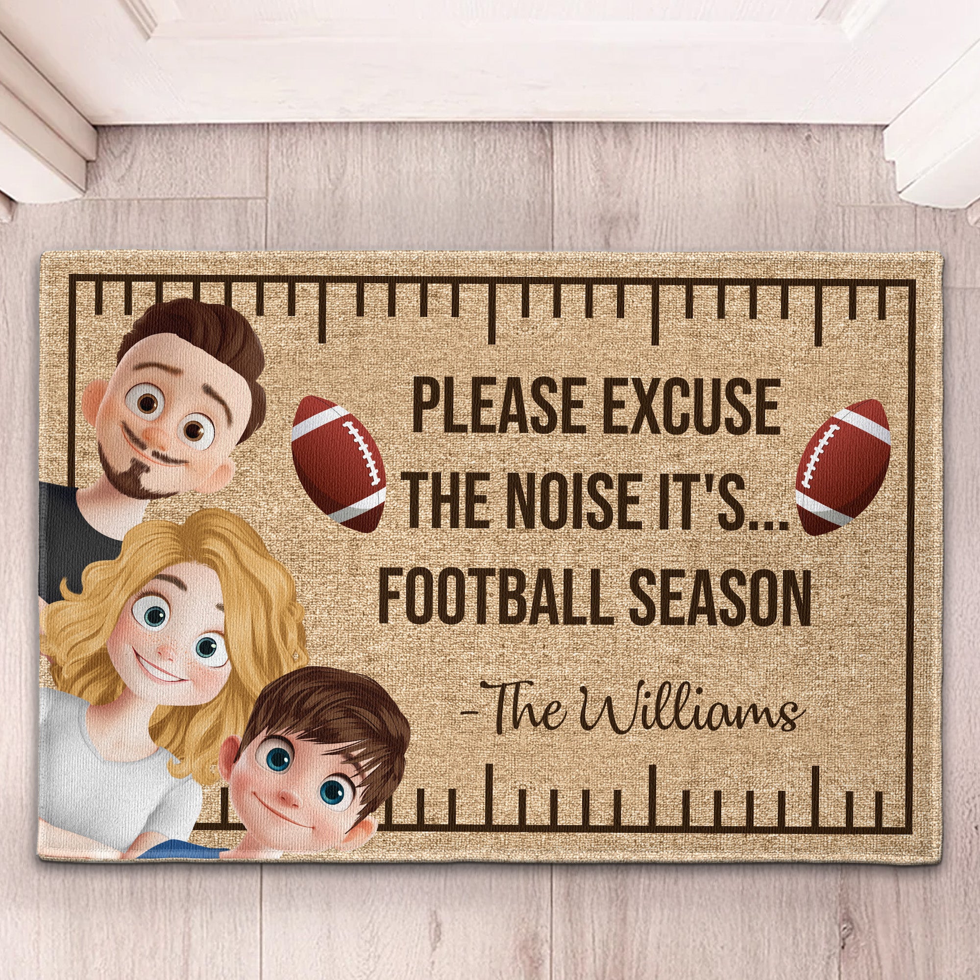 It's Football Season - Personalized Doormat