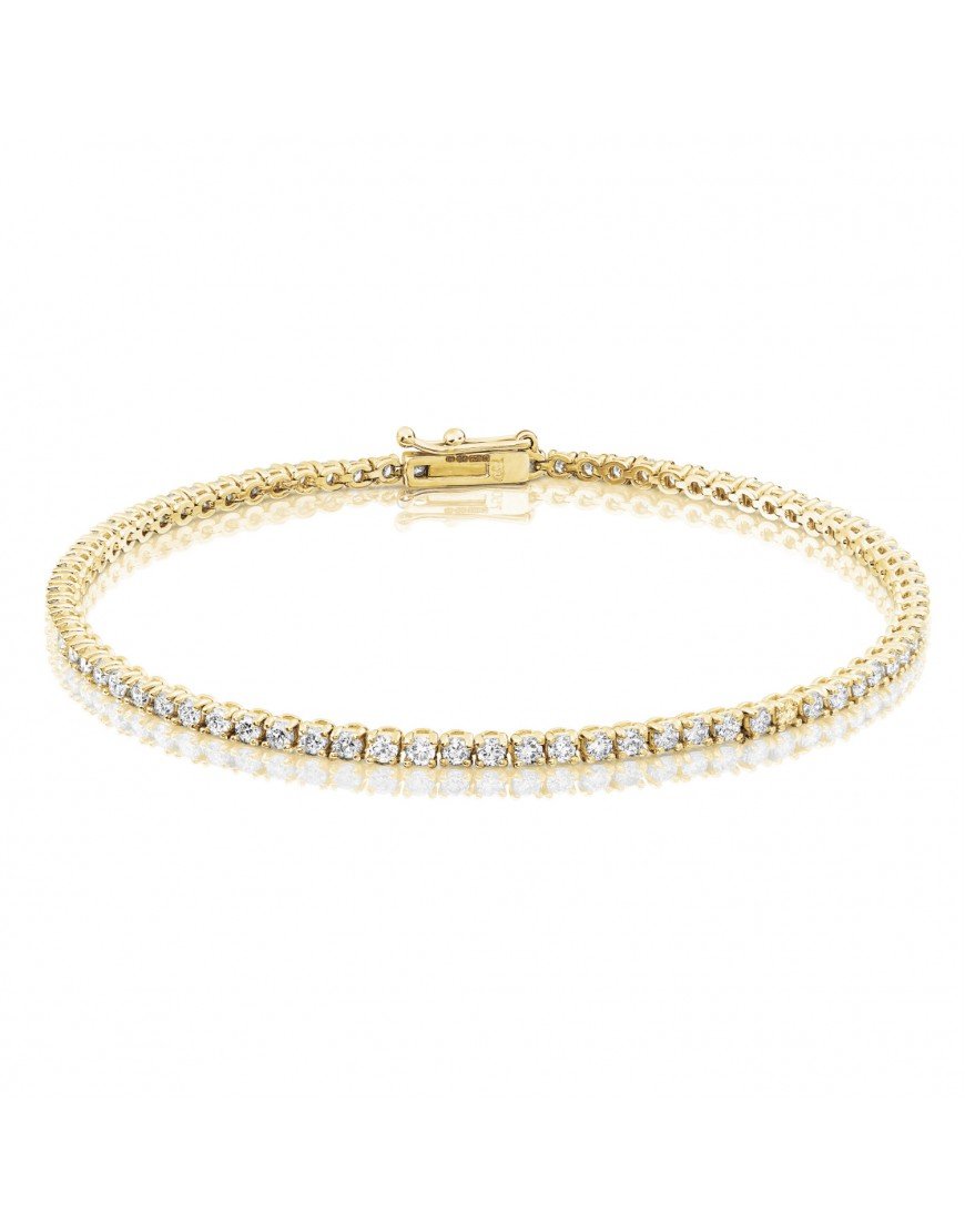 8.00 CTTW White Swarovski Elements Tennis Bracelet in Goldtone Tone  - 3 Options, Bracelet, Riakoob Jewelry, Riakoob Jewelry  jewelryjewelry deals, swarovski crystal jewelry, groupon jewelry,, jewelry for mom,