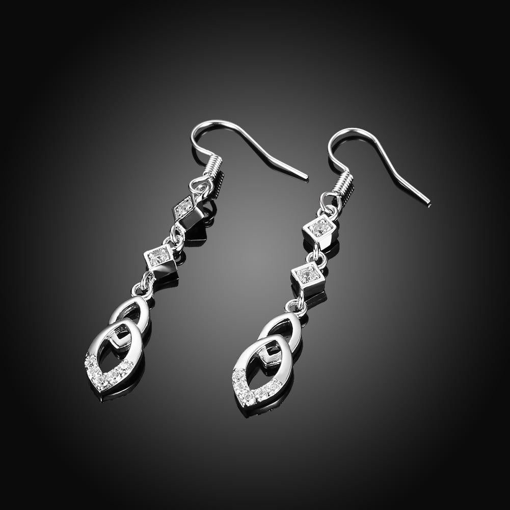 Dangling Infinity Drop Earrings Made with Swarovski Elements, Earring, Riakoob Jewelry, Riakoob Jewelry  jewelryjewelry deals, swarovski crystal jewelry, groupon jewelry,, jewelry for mom,