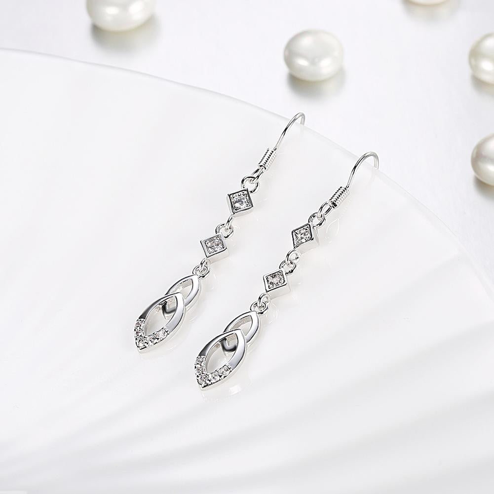 Dangling Infinity Drop Earrings Made with Swarovski Elements, Earring, Riakoob Jewelry, Riakoob Jewelry  jewelryjewelry deals, swarovski crystal jewelry, groupon jewelry,, jewelry for mom,