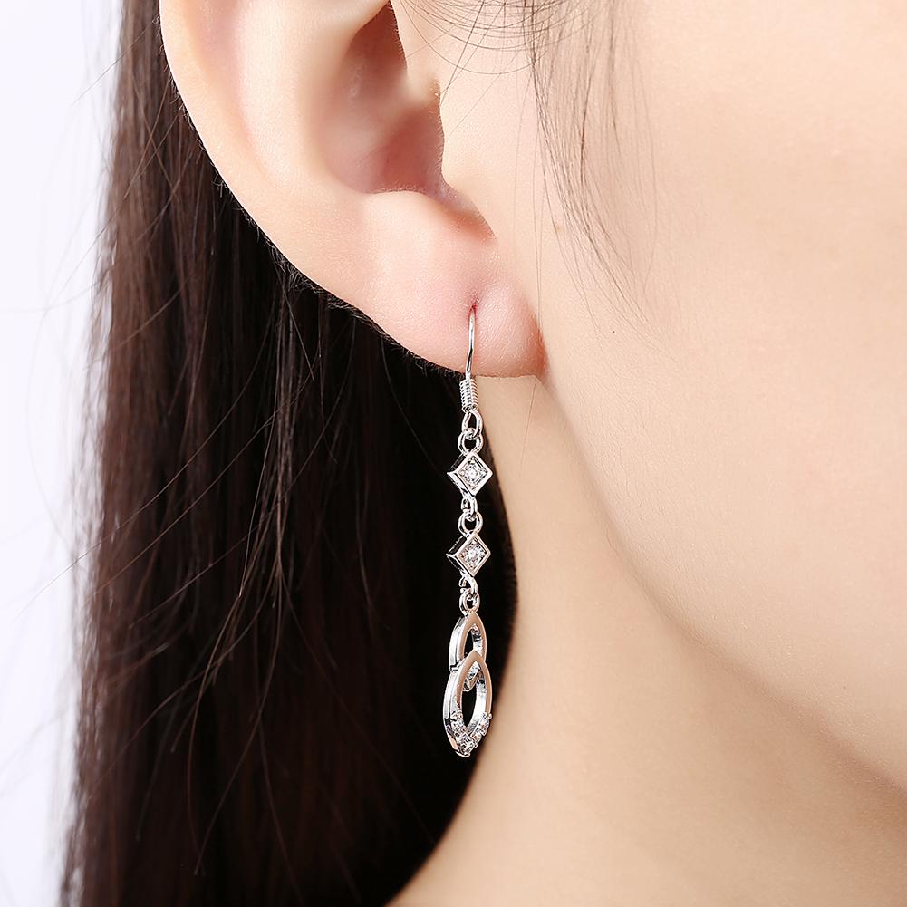 Dangling Infinity Drop Earrings Made with Swarovski Elements, Earring, Riakoob Jewelry, Riakoob Jewelry  jewelryjewelry deals, swarovski crystal jewelry, groupon jewelry,, jewelry for mom,