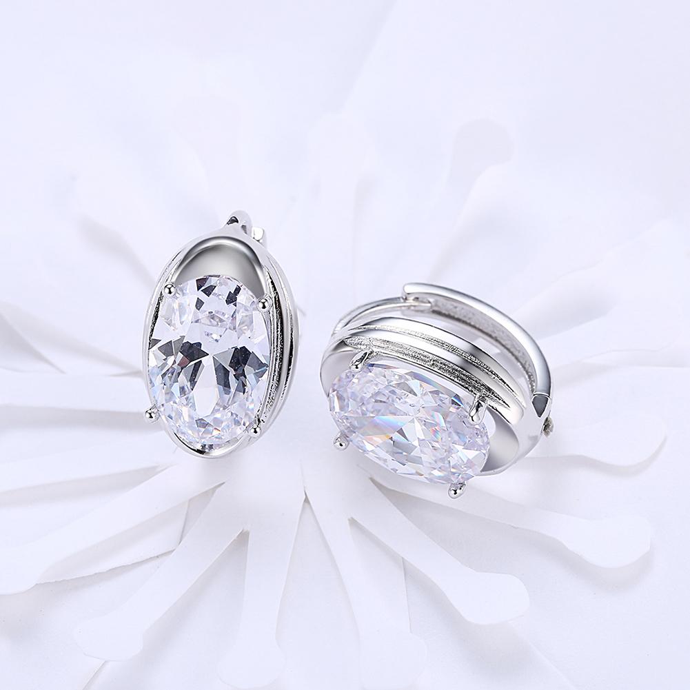 Circular Mid Swarovski Elements Earrings in Silvertone, Earring, Riakoob Jewelry, Riakoob Jewelry  jewelryjewelry deals, swarovski crystal jewelry, groupon jewelry,, jewelry for mom,
