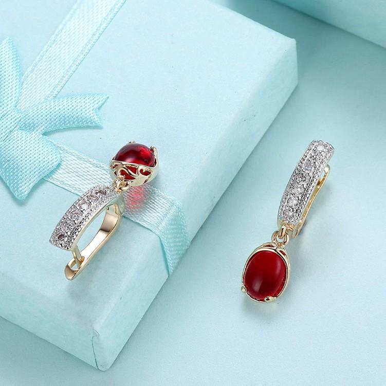 Created Micro-Pav'e Leverback Earrings Set in Silvertone - Riakoob Jewelry