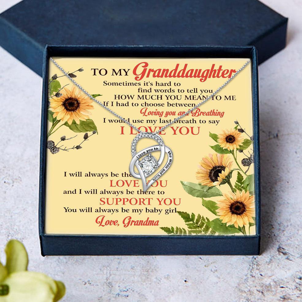To My Granddaughter Necklace Gifts-A Loves Gift