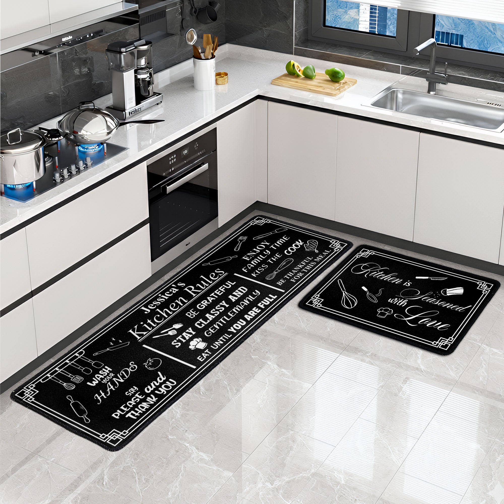 Kitchen Rules - Personalized Runner Rug