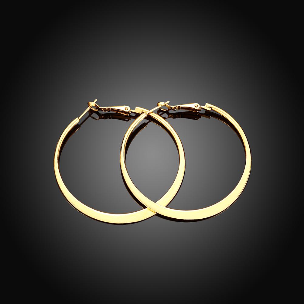 42mm Flat Hoop Earring in Goldtone, Earring, Riakoob Jewelry, Riakoob Jewelry  jewelryjewelry deals, swarovski crystal jewelry, groupon jewelry,, jewelry for mom,