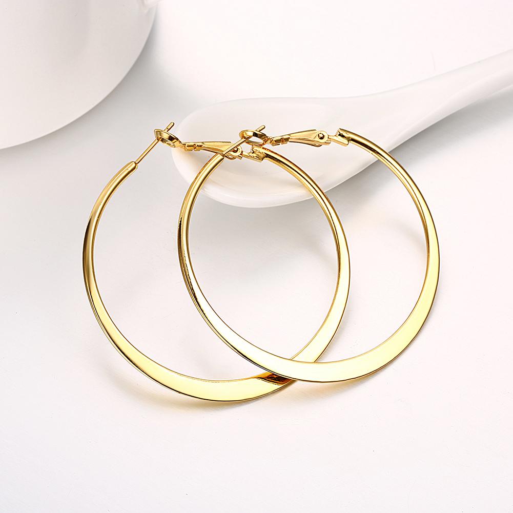 42mm Flat Hoop Earring in Goldtone, Earring, Riakoob Jewelry, Riakoob Jewelry  jewelryjewelry deals, swarovski crystal jewelry, groupon jewelry,, jewelry for mom,