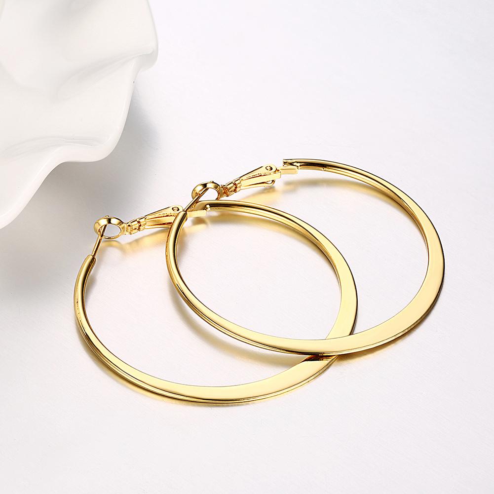 42mm Flat Hoop Earring in Goldtone, Earring, Riakoob Jewelry, Riakoob Jewelry  jewelryjewelry deals, swarovski crystal jewelry, groupon jewelry,, jewelry for mom,