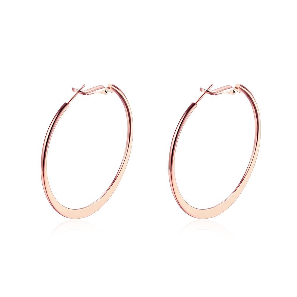 42mm Flat Hoop Earring in Rosegoldtone, Earring, Riakoob Jewelry, Riakoob Jewelry  jewelryjewelry deals, swarovski crystal jewelry, groupon jewelry,, jewelry for mom,