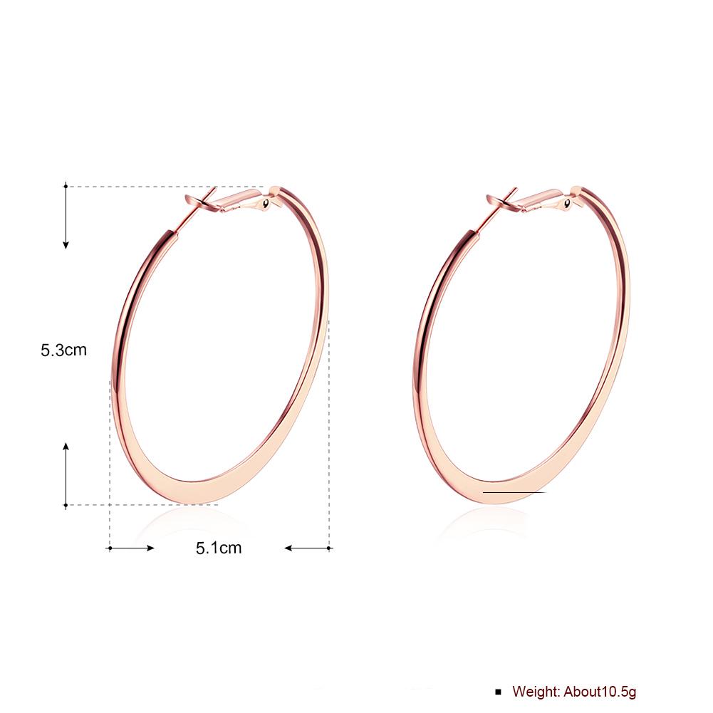 42mm Flat Hoop Earring in Rosegoldtone, Earring, Riakoob Jewelry, Riakoob Jewelry  jewelryjewelry deals, swarovski crystal jewelry, groupon jewelry,, jewelry for mom,