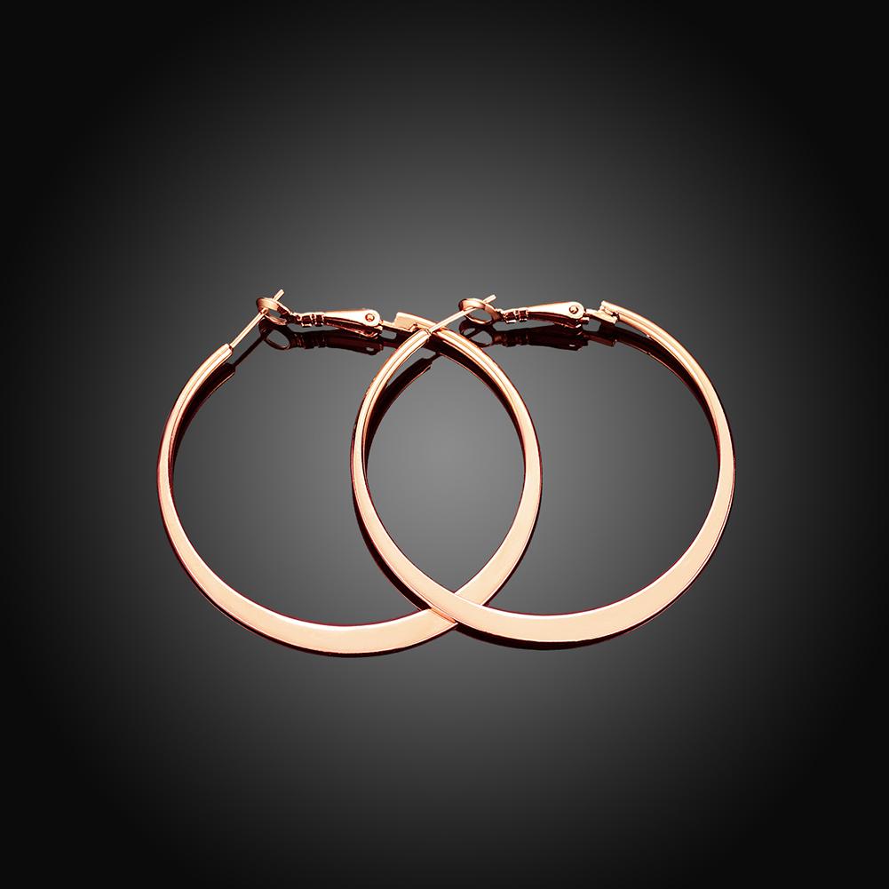 42mm Flat Hoop Earring in Rosegoldtone, Earring, Riakoob Jewelry, Riakoob Jewelry  jewelryjewelry deals, swarovski crystal jewelry, groupon jewelry,, jewelry for mom,
