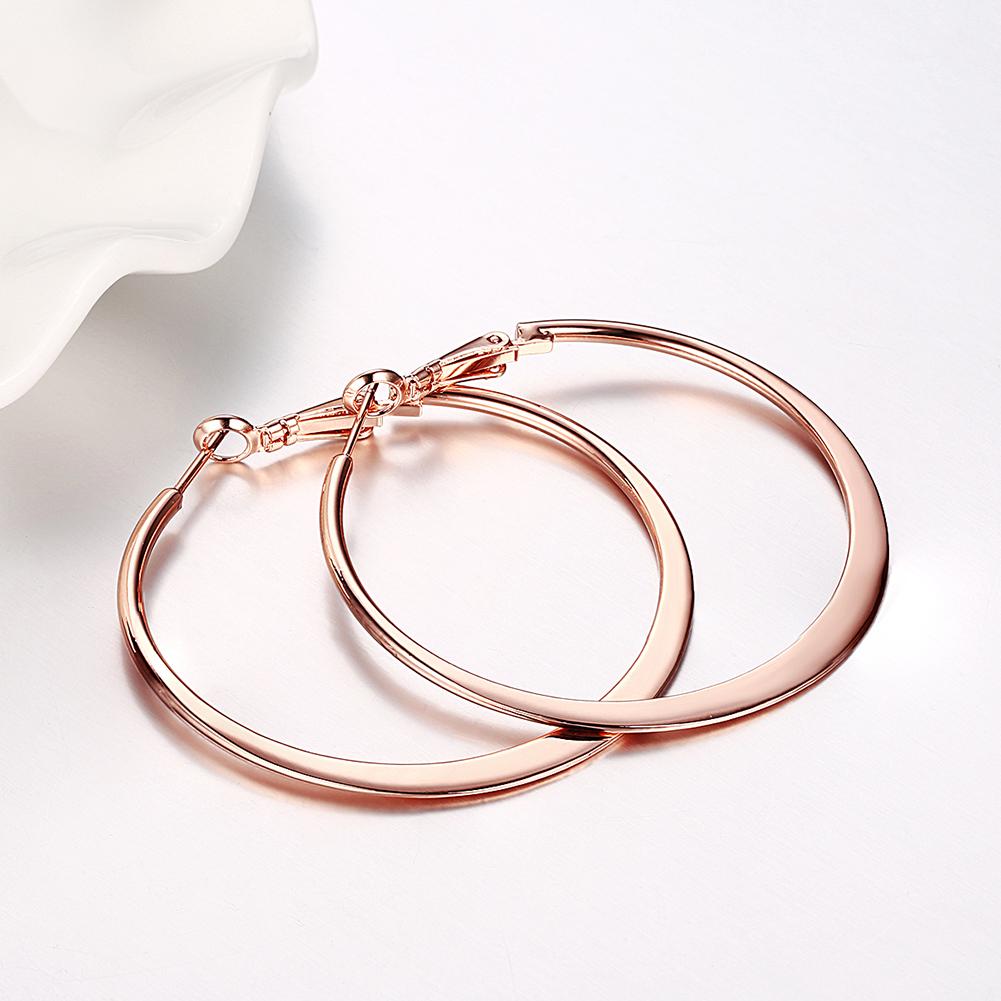 42mm Flat Hoop Earring in Rosegoldtone, Earring, Riakoob Jewelry, Riakoob Jewelry  jewelryjewelry deals, swarovski crystal jewelry, groupon jewelry,, jewelry for mom,