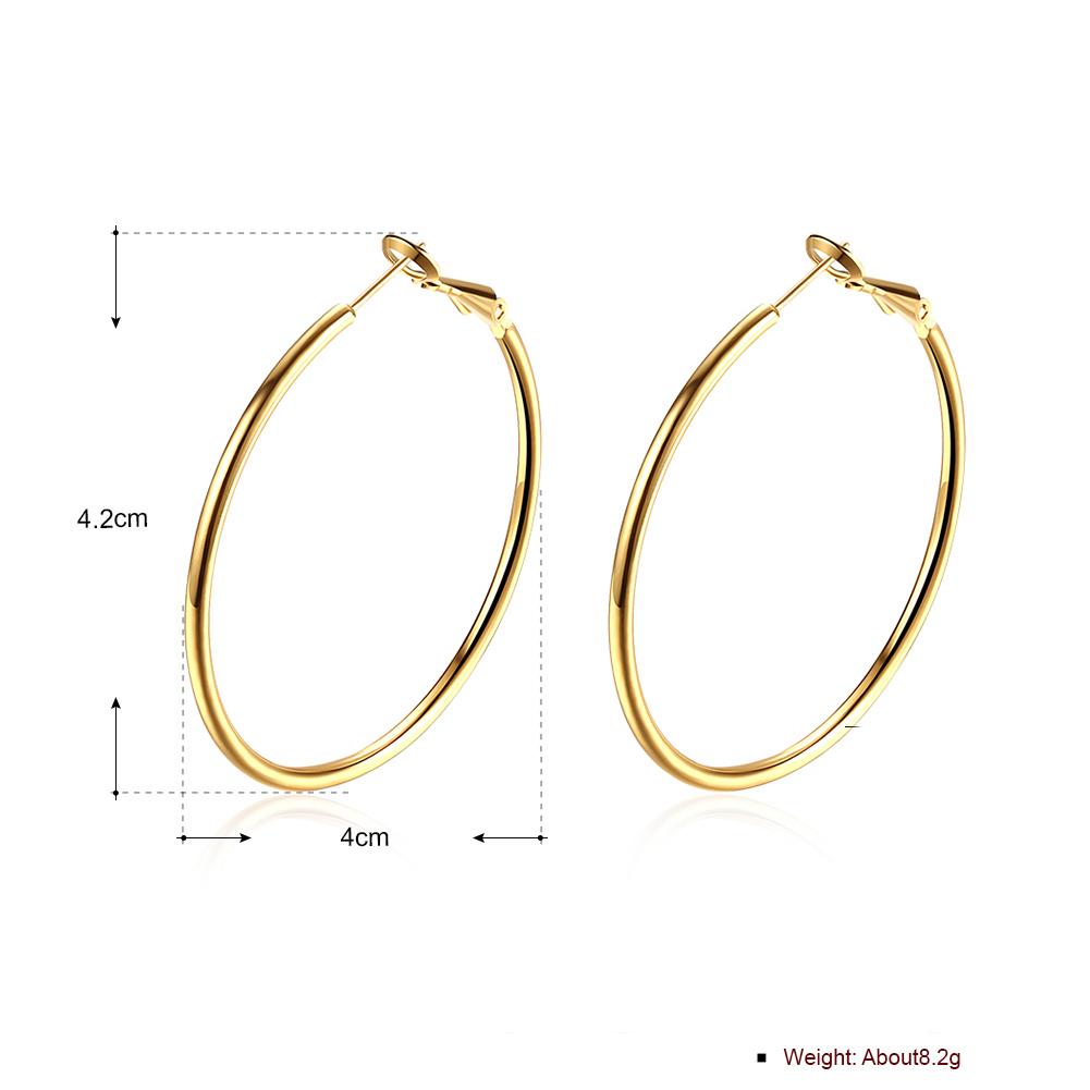 42mm Round Hoop Earring in Goldtone, Earring, Riakoob Jewelry, Riakoob Jewelry  jewelryjewelry deals, swarovski crystal jewelry, groupon jewelry,, jewelry for mom,