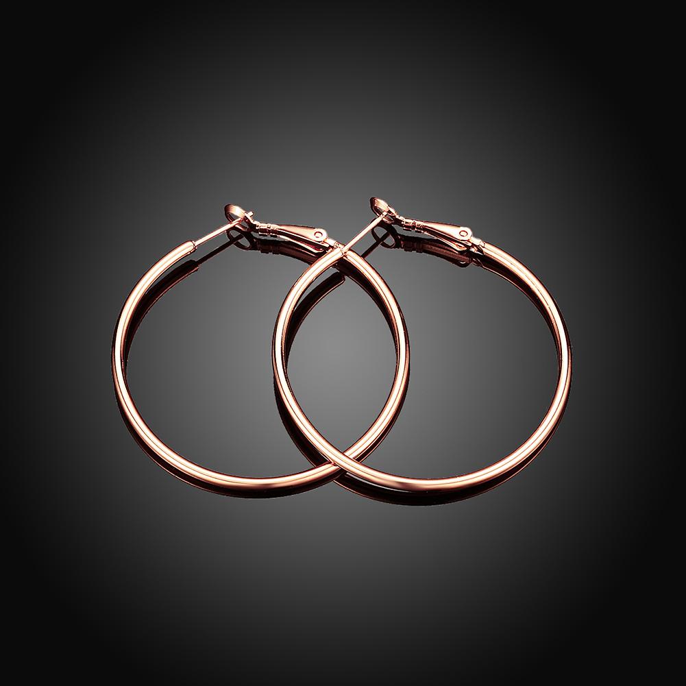 42mm Round Hoop Earring in Rosegoldtone, Earring, Riakoob Jewelry, Riakoob Jewelry  jewelryjewelry deals, swarovski crystal jewelry, groupon jewelry,, jewelry for mom,