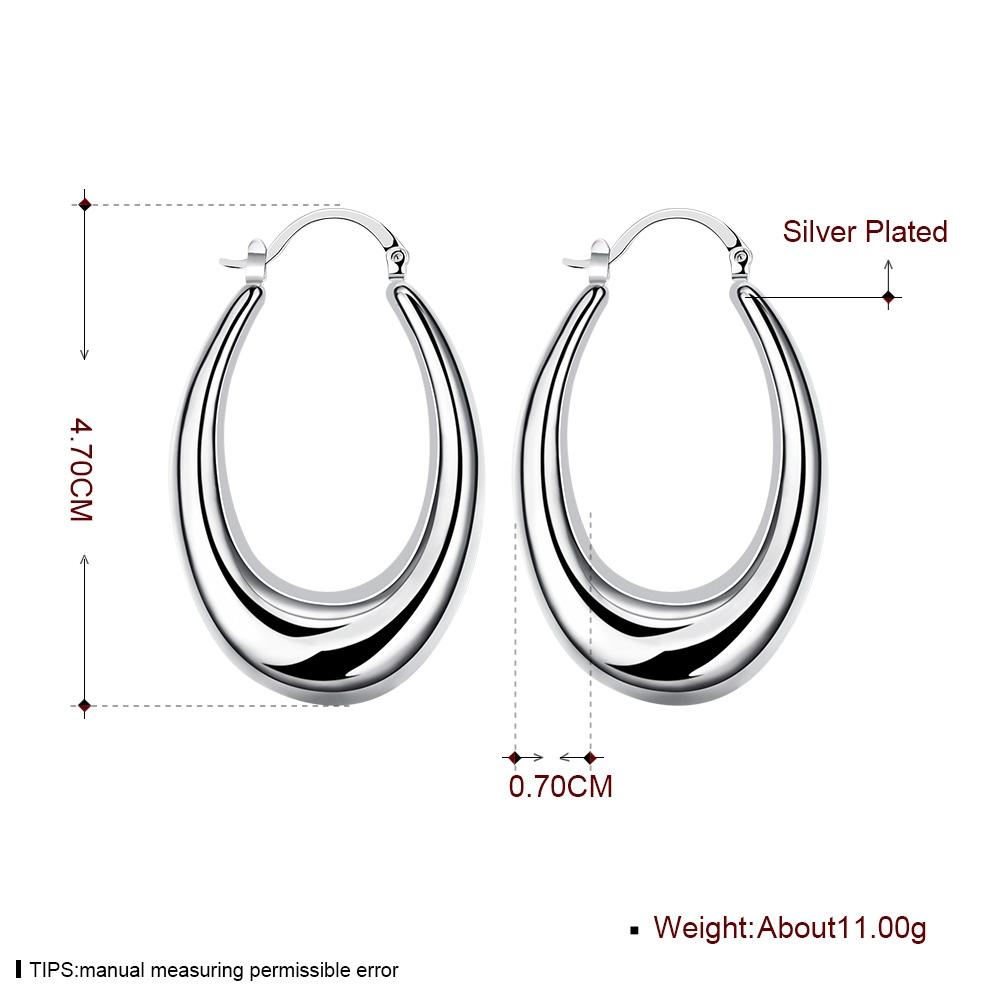 47mm Thick Cut Hoop Earring in  Silvertone, Earring, Riakoob Jewelry, Riakoob Jewelry  jewelryjewelry deals, swarovski crystal jewelry, groupon jewelry,, jewelry for mom,