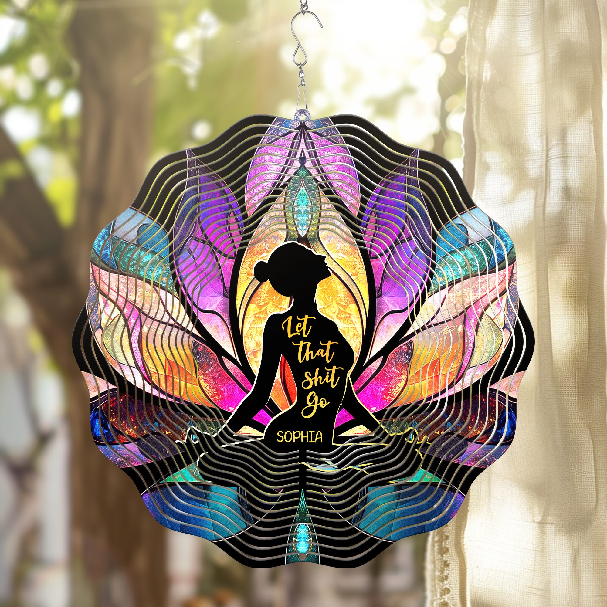 Let That Sht Go - Personalized Wind Spinner